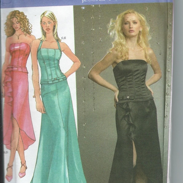 Simplicity 4690 Woman Long Evening Prom Dress Size 14 , 16, 18, 20 Sewing Pattern