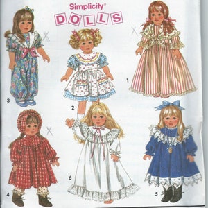 McCall #8211 Craft Sewing Pattern 18&quot; Heirloom Dolls Stuffed Dolls Rag Dolls Country Prairie Dolls