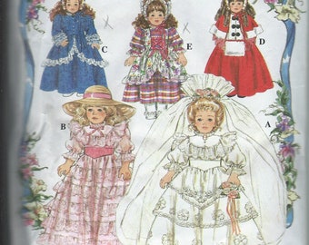 Simplicity #8766 Crafts Sewing Pattern for Doll Clothes for 16" and 18"  Doll Doll Clothes