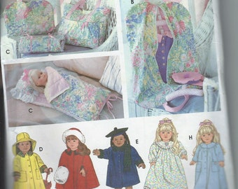 Simplicity 9843 Simplicity Crafts Pattern Doll Clothes Tote Bag Andrea Schewe Crafts Sewing Pattern for Doll Accessories Doll Clothes