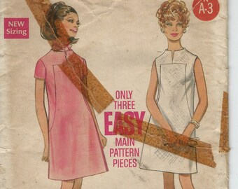 Vintage Butterick 2135  Sewing Pattern Woman Dress  Size 12