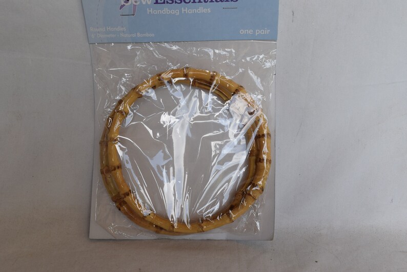 FREE SHIP 5 Diameter JoAnn Sew Essentials Bamboo Purse Handle Round Circle Bamboo Handbag Handle for Bag Making Purse Handle Replacement