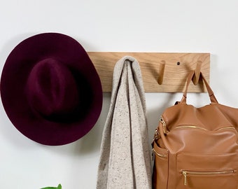 Wooden coat rack for wall | wall mount coat rack