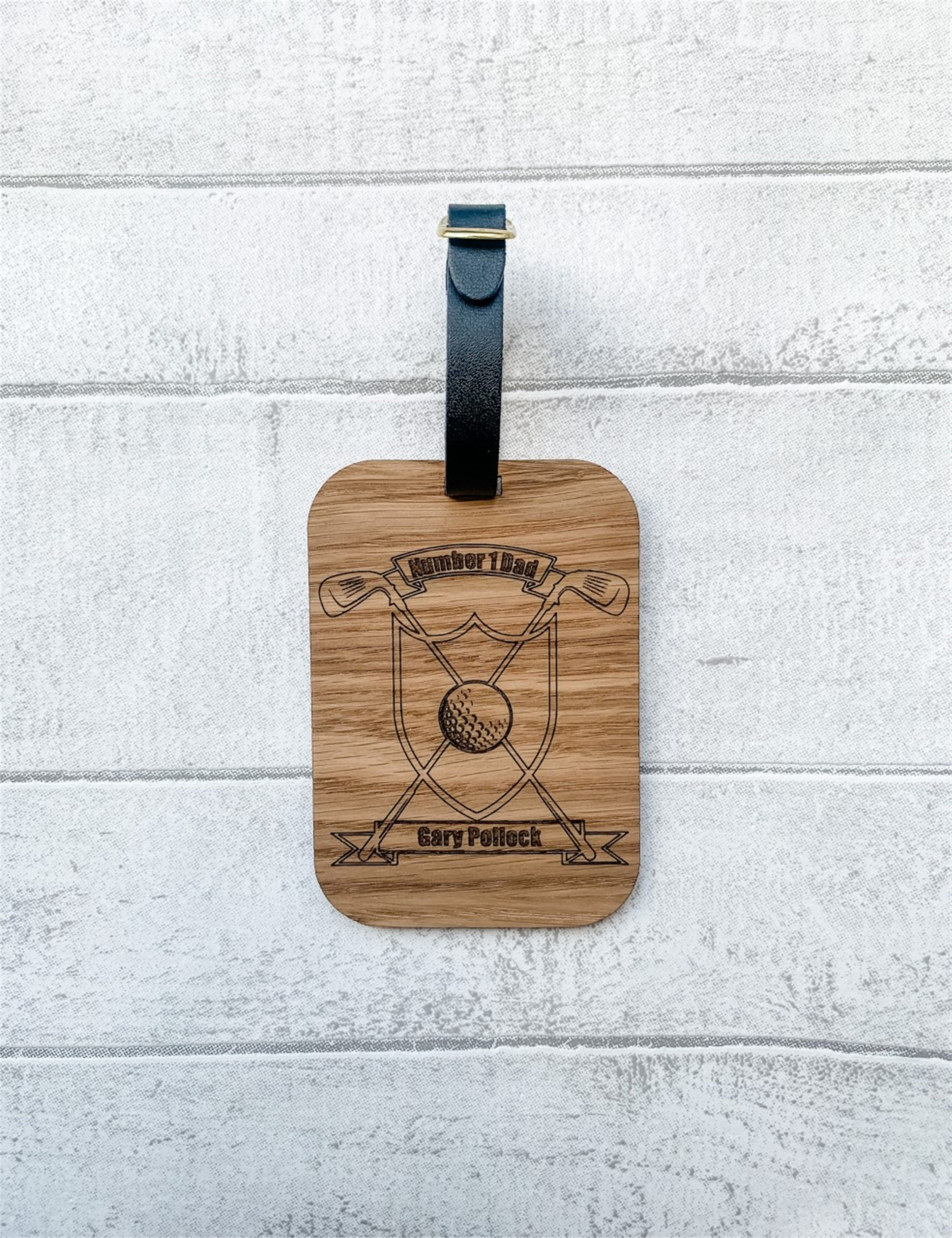 Personalised Golf Tag Wooden Golf Tag Golf Bag Tag Etsy