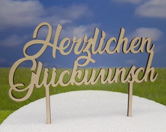 herzlichen gluckwunsch kuchen etsy