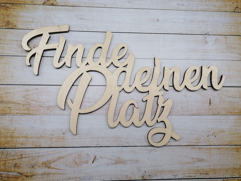 Finde Deinen Platz Schild