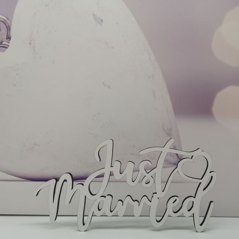 schriftzug-just-married-etsy-de