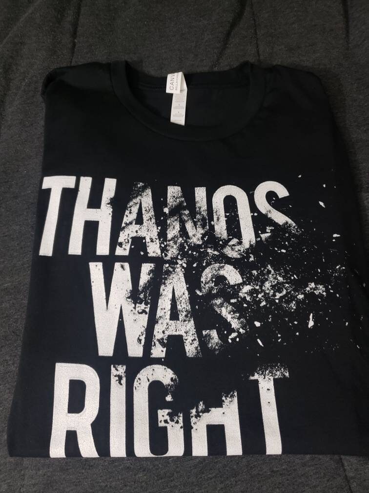thanos white t shirt