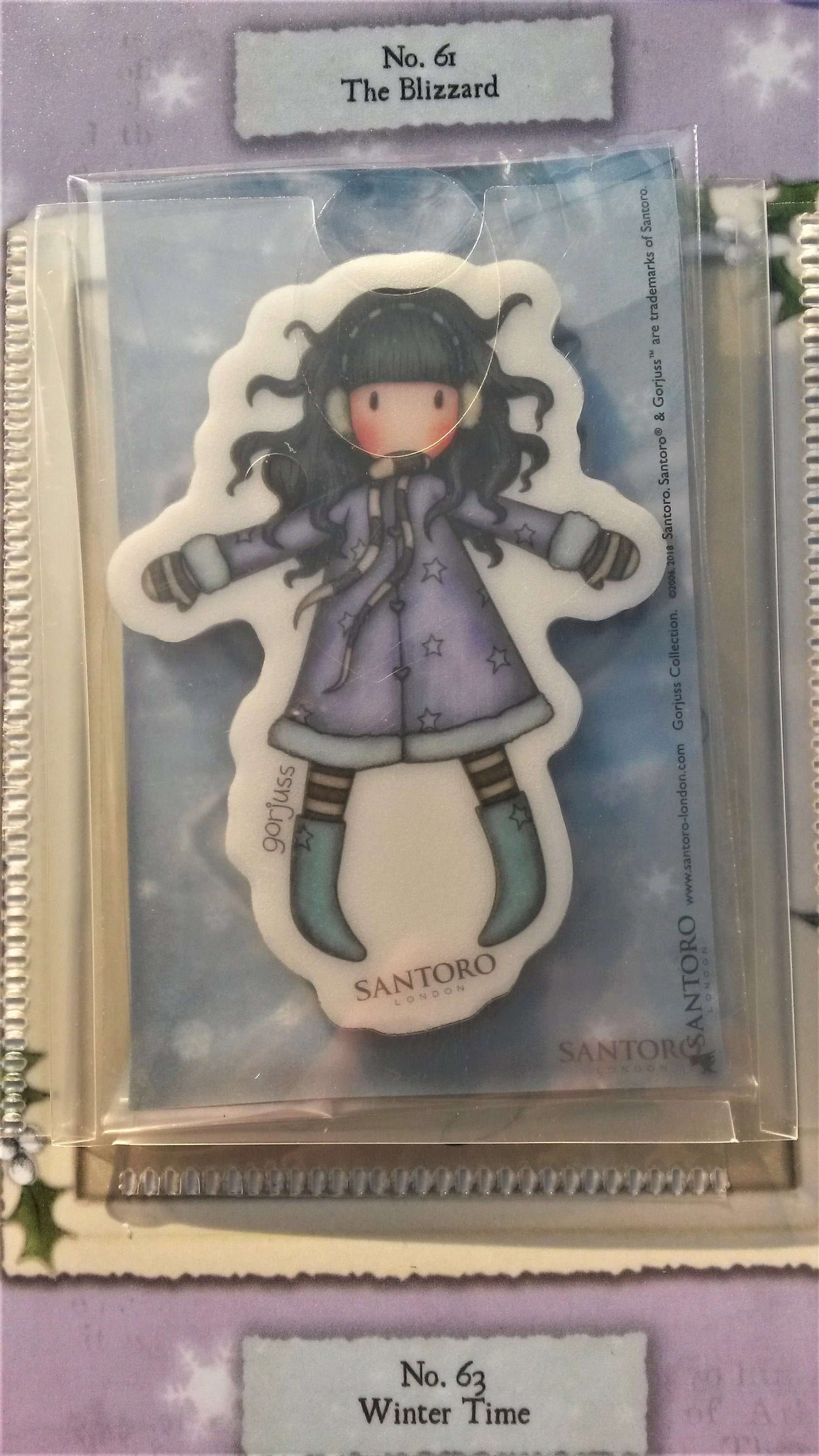 Santoro London Gorjuss Girls Christmas Mini Rubber Stamp Set Etsy UK