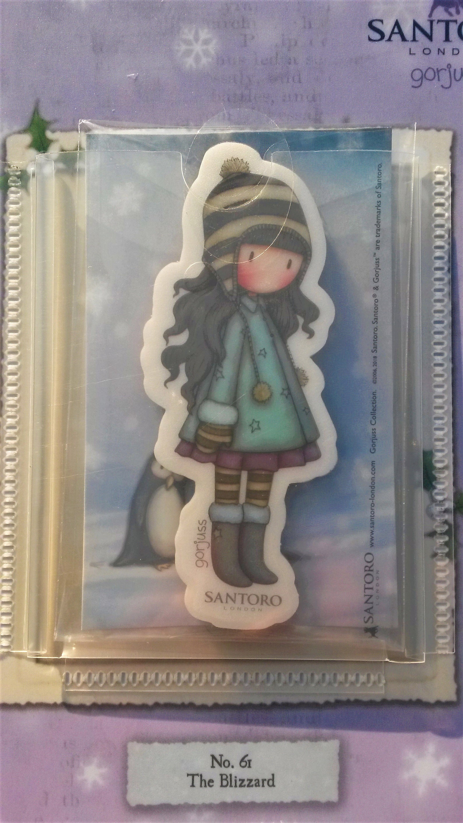 Santoro London Gorjuss Girls Christmas Mini Rubber Stamp Set Etsy