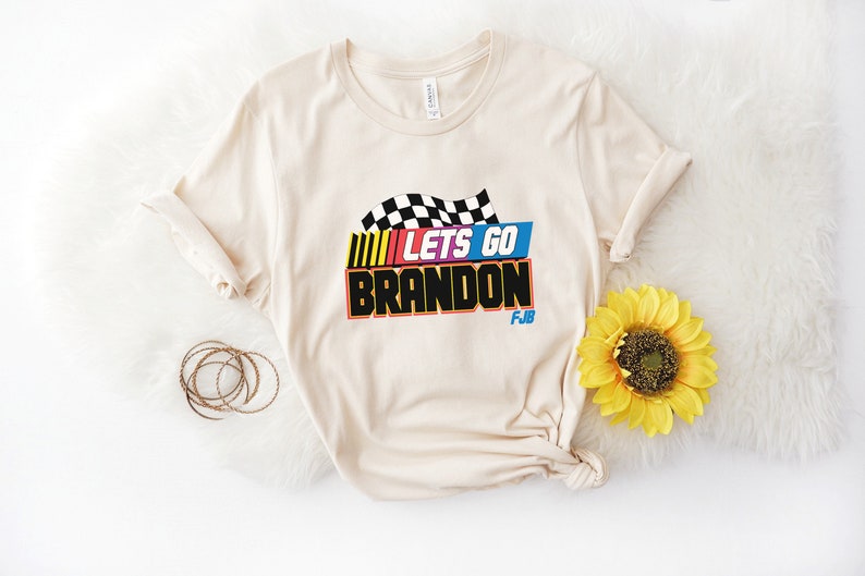 Let's Go Brandon Checker Flag FJB Shirt 