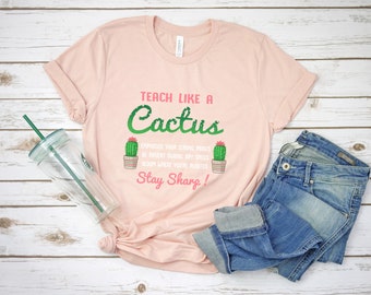 cactus teacher shirt