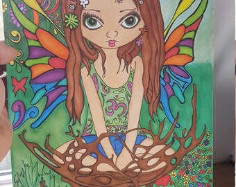 Copic art hippie fairy