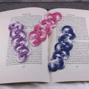 Fan Crochet Bookmark, Handmade Crochet, Crochet Lace Bookmark, Colorful Bookmark