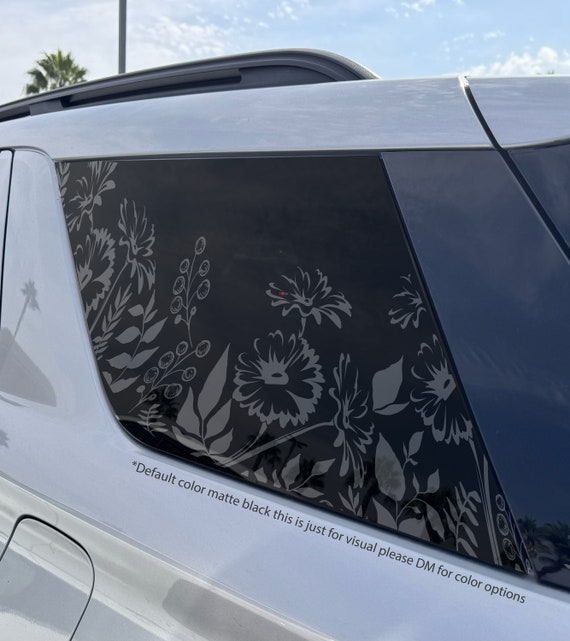 Wildflowers Car Decal, Wildflower Boho Car Decal, Plant