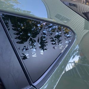 Car Window Decal Mountain Pine Trees Compatible with Subaru Crosstrek 2012–2027 Quarter Window Vinyl Sticker Bild 13