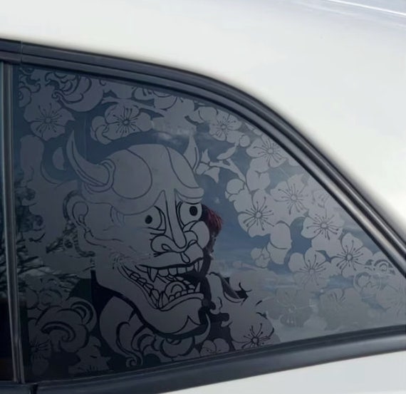 Car Decals - Car Stickers, Demon Mask Car Decal