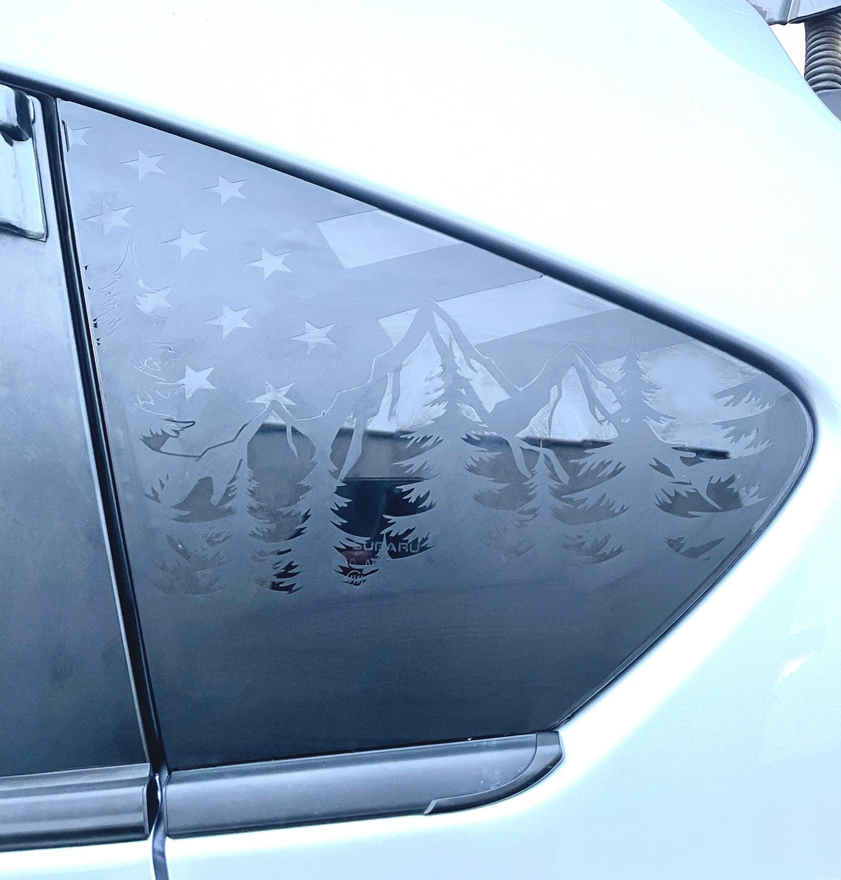 Fits 2015-2020 Chevy Tahoe Rear Side Window Texas Flag Decal Sticker