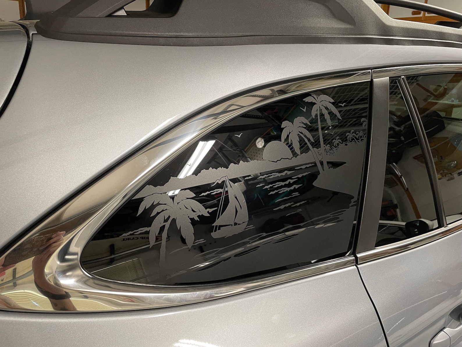 Quarter window Window decal overlay rear window decal vinyl Etsy