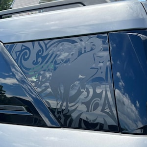 Custom Tribal Vinyl Decals – Compatible with Bronco Sport–Style Vehicles (2021–2025), Quarter Window Car Stickers