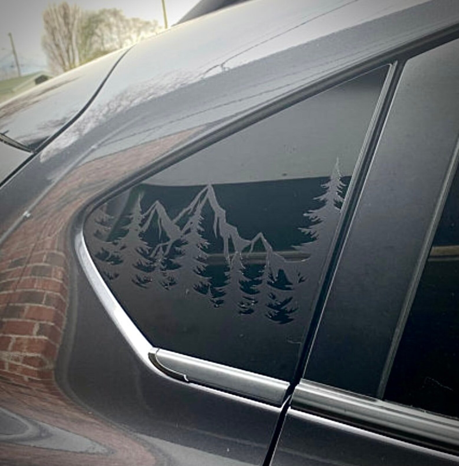 Quarter window Window decal overlay rear window decal vinyl Etsy