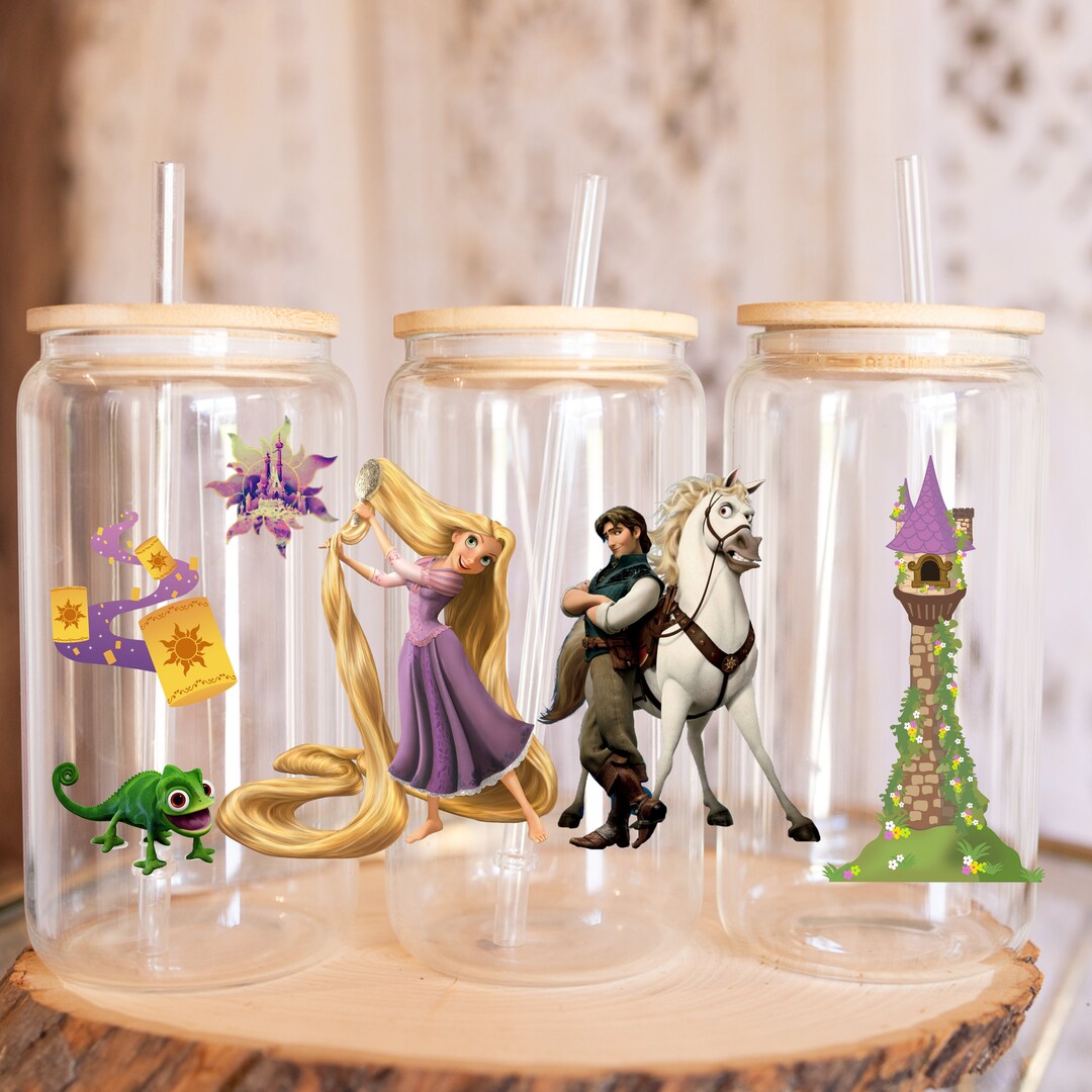 Cartoon Tangled UVDTF, Repunzel, Princesses, UV DTF Cup Wrap, Transfers ...