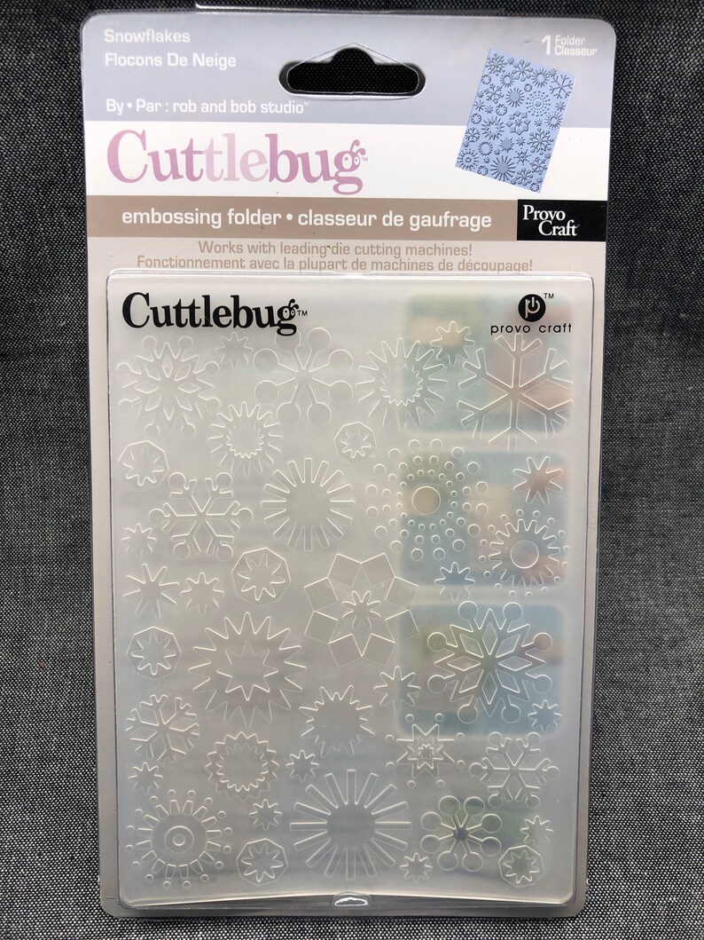 Snowflakes Cuttlebug Embossing Folder A2 New in Packaging Etsy
