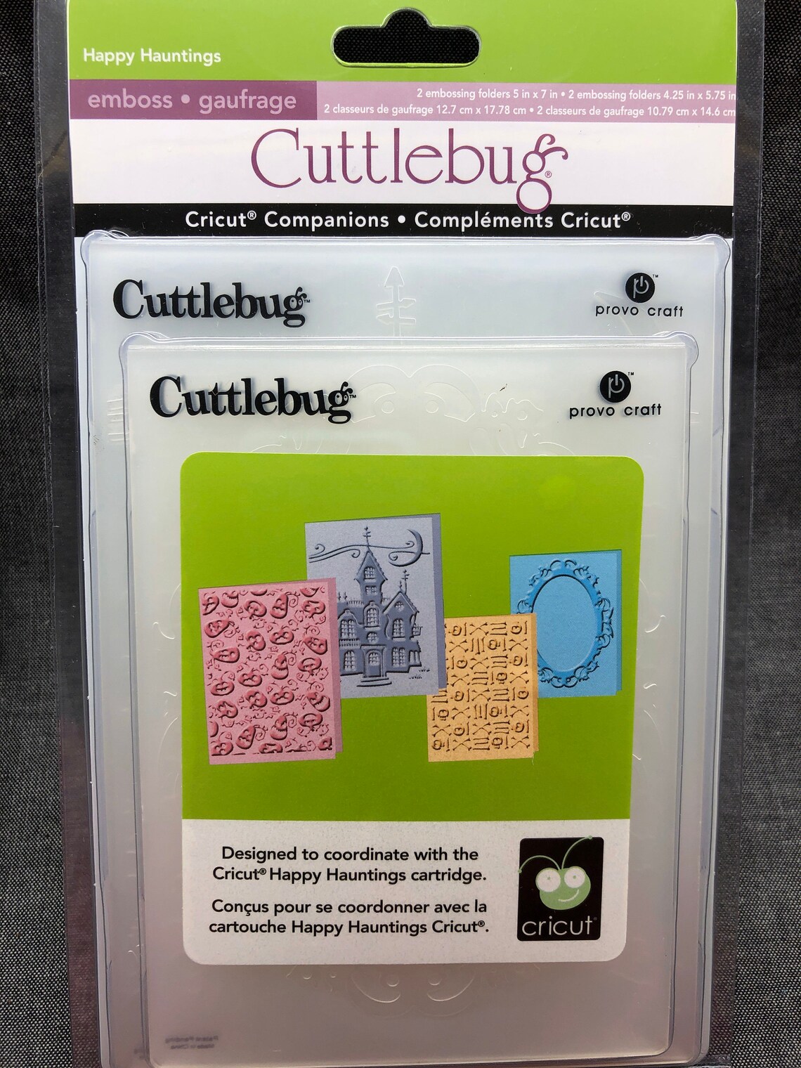 Happy Hauntings Cuttlebug Embossing Folder Set 2 A2 and 2 5x7 New in Packaging Etsy