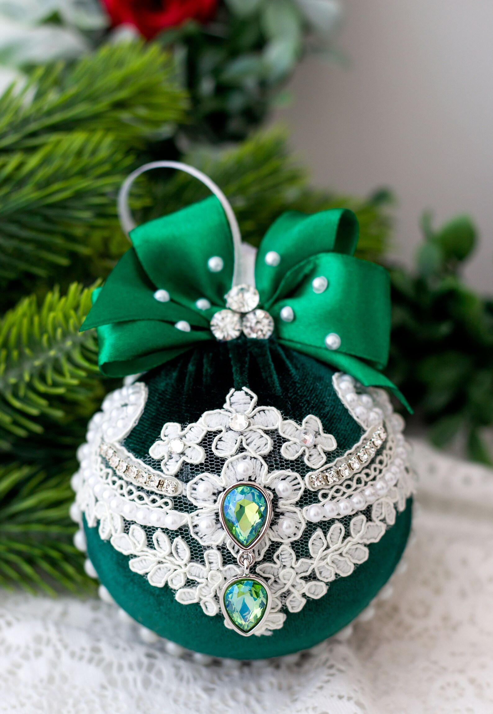 Christmas balls Christmas velvet balls Christmas baubles Etsy