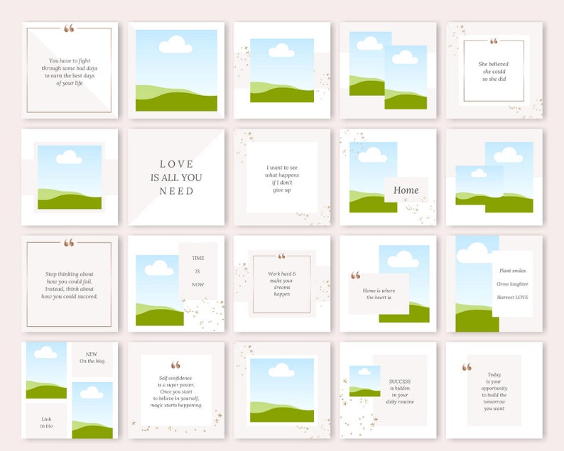 Instagram Templates for Canva Instagram Post Template Canva - Etsy