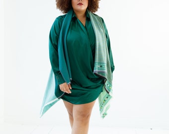 Julahas+ Light Wool Cape Fusion Green Plus