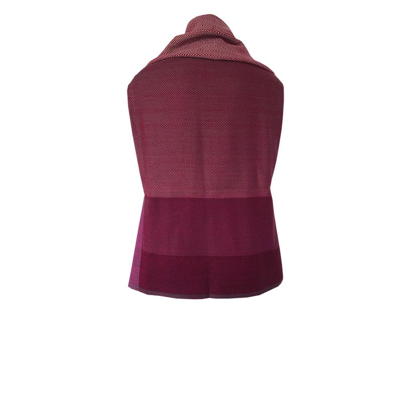 vest or hoodie wrap work travel maternity Ideal for layering Multifunctional soft wool poncho becomes a dress Daria Cape Ishikari