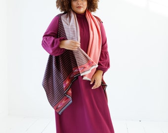 Julahas+ Light wool Fusion Cape Red Plus