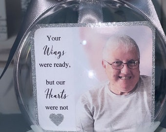 Personalised Photo Bauble/memory bauble