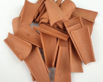 Miniatur Dachziegel . Gebogener roter arabischer Dachziegel 50 mm (50St.)