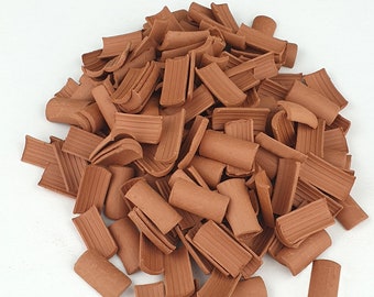 Miniatur Dachziegel . Gebogener Dachziegel rot 20 mm (300 St.)