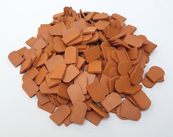 Miniatur Dachziegel. Rote Flachdachziegel 15 mm (300u.)