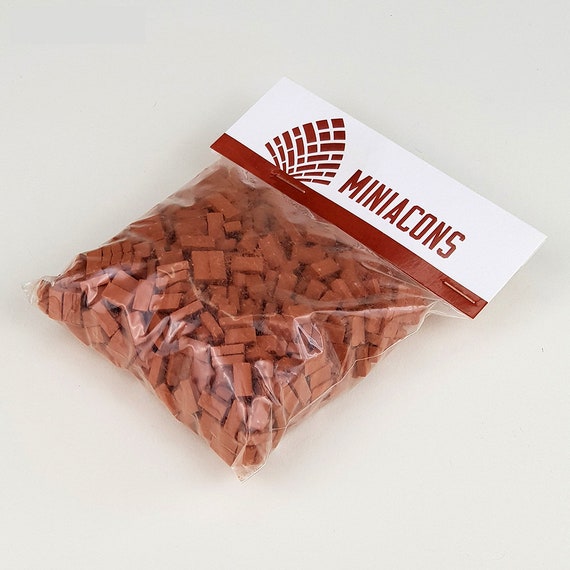 ▷ Miniature bricks - Red x1000 1:48