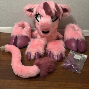 Pink/purple cow Premade Fursuit Nonrefundable! Read the description! Message me first!