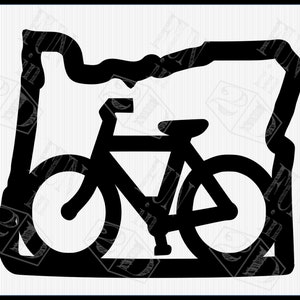 Oregon Bike SVG, DXF, PNG Cut File and Graphic | Fun in 2D