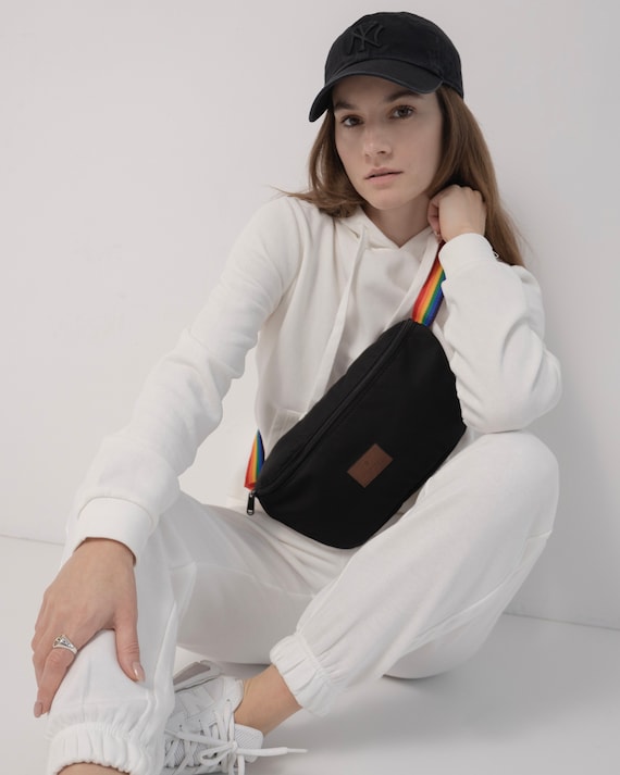 Rainbow bum bag clearance