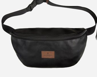 schwarze Bauchtasche CLASSIC Größe M | schwarze Bauchtasche | lässige Bauchtasche | Bauchtasche | schwarze Bauchtasche | weihnachtliche Geschenkidee