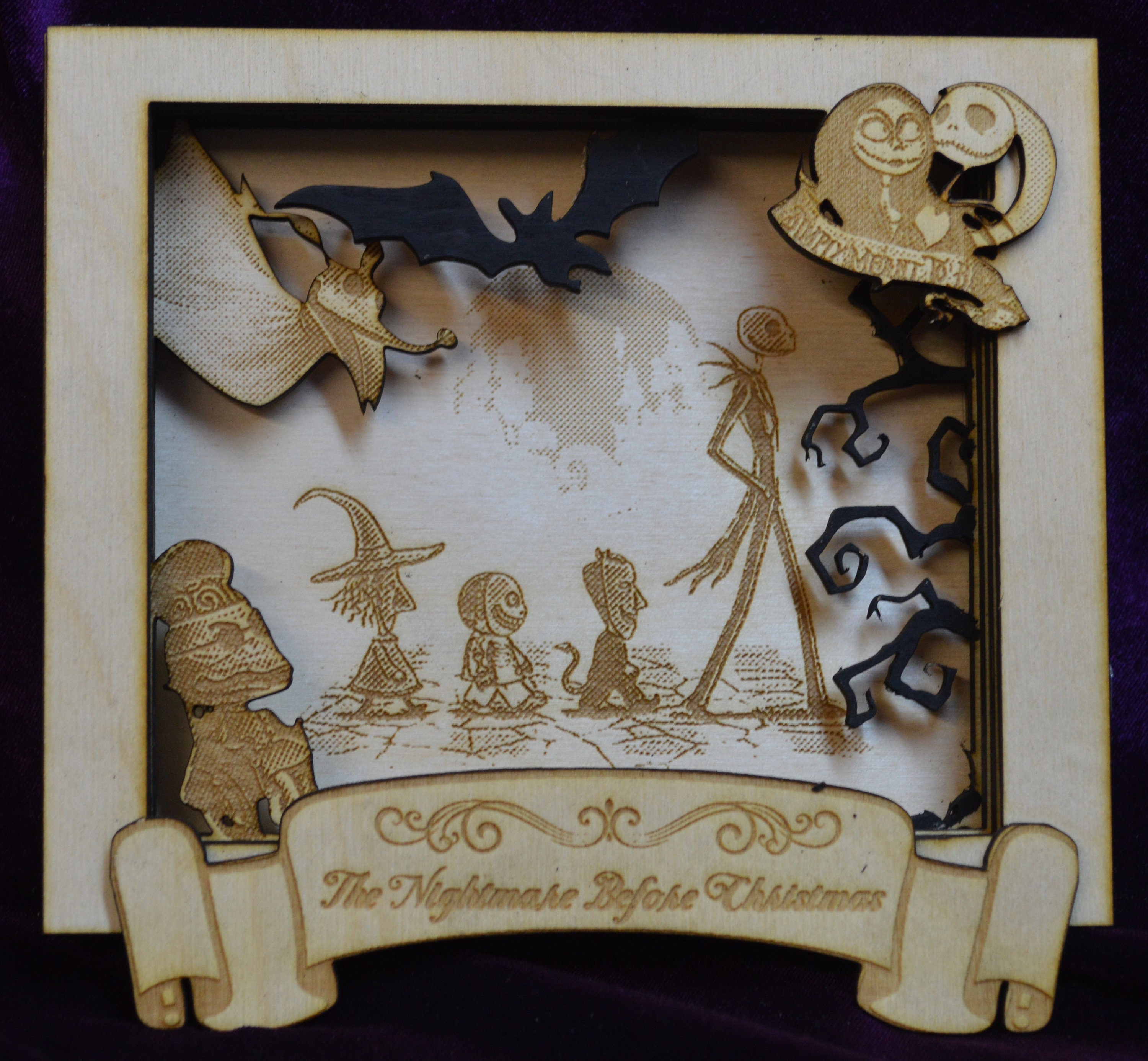 Nightmare Before Christmas Picture Frame 