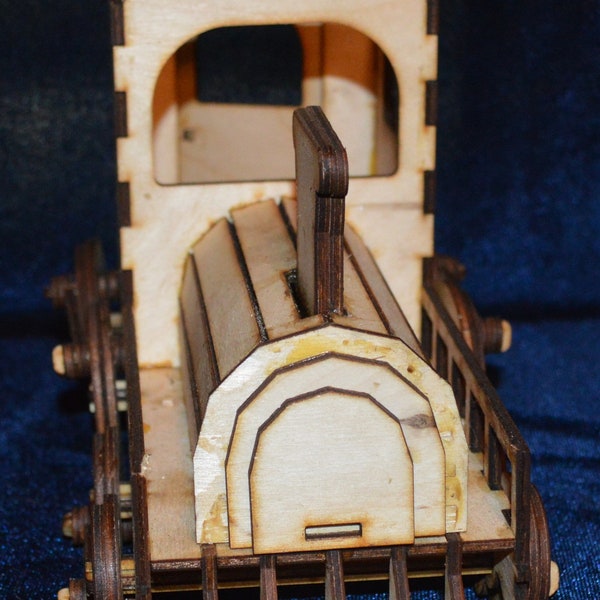 Wooden Train Pencil Holder