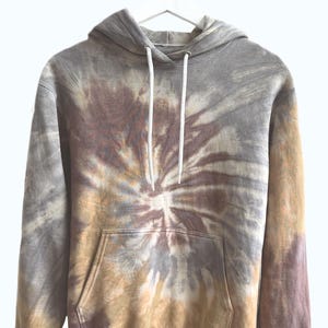 Tie Dye Sweatshirt in SAND DUNE // Hoodie Crewneck Zip Up // Adult + Kids Size