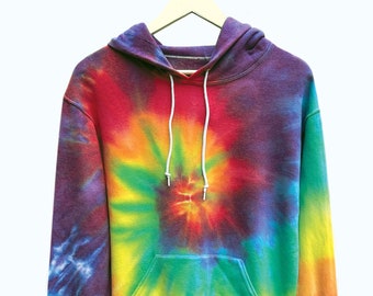 Tie Dye Sweatshirt in SURF RAINBOW // Tie Dye Hoodie or Crewneck // Adult + Kids Size