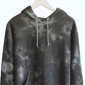 Tie Dye Sweatshirt in STORM // Hoodie Crewneck Zip Up // Adult + Kids Size