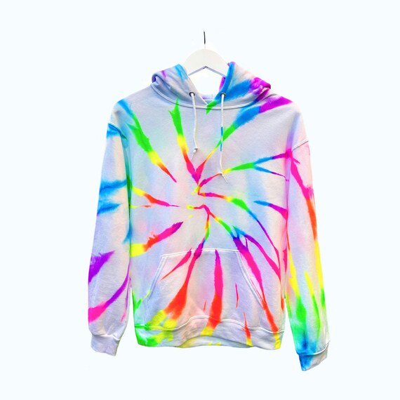 Neon Rainbow Tie Dye Rainbow Zip Up Hoodie Tie Dye Crop Tops