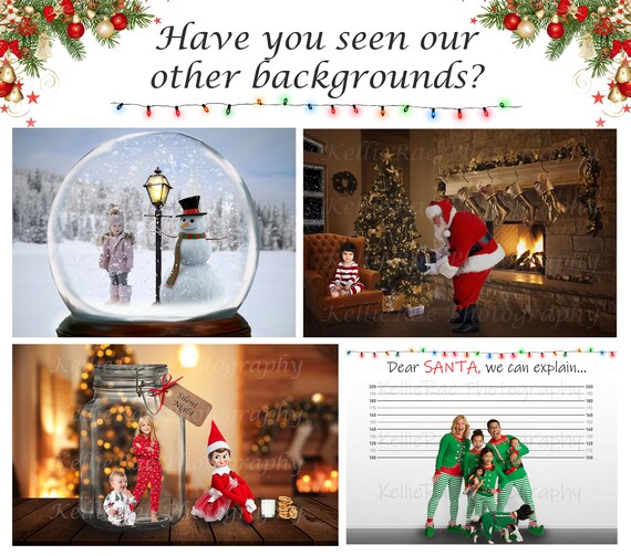 DIGITAL CHRISTMAS Background Photoshop Composite Family - Etsy
