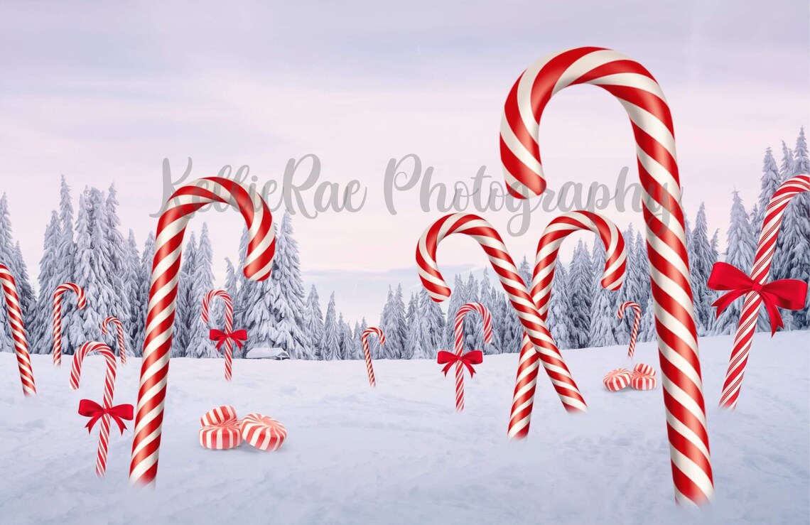 CANDYCANE LANE DIGITAL Download Backdrop Background Christmas - Etsy